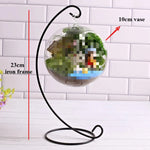 Terrarium Plante Suspendu en Verre avec Support Décoratif - VIVARIUM PRO