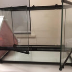 Terrarium Reptiles Verre Trempé avec Double Porte Sécurisée - VIVARIUM PRO