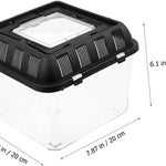 Terrarium Tortue – Boîte d'Alimentation Plastique Transparent - VIVARIUM PRO