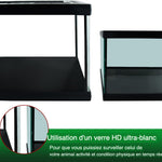 Mini Terrarium Verre – Boîte Élevage Reptiles Verrou Magnétique - VIVARIUM PRO