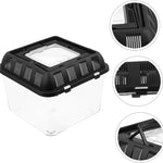 Terrarium Tortue – Boîte d'Alimentation Plastique Transparent - VIVARIUM PRO