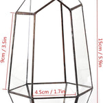 Terrarium Géométrique Prisme – Verre Cuivre Table Plantes - VIVARIUM PRO