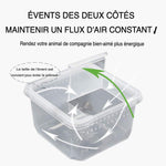 Petite Boîte d'Élevage Carrée Reptiles – Plastique ABS Transparent - VIVARIUM PRO