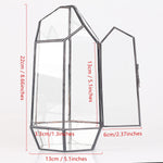 Terrarium Cube Verre Cuivre – Plantes Grasses Design - VIVARIUM PRO