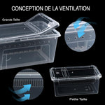 Terrarium Déplacement – Boîte Élevage Empilable Reptiles - VIVARIUM PRO