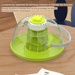 Maison d'Élevage pour Escargots et Reptiles – Boîte d'Alimentation ABS/PC Transparent avec Poignée - VIVARIUM PRO