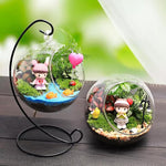 Terrarium Plante Suspendu en Verre avec Support Décoratif - VIVARIUM PRO