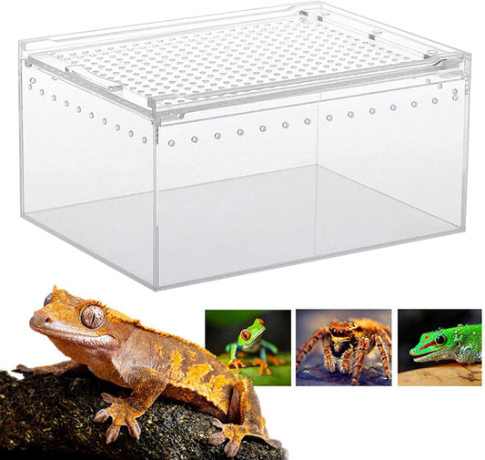 Boîte d'Élevage Reptiles Acrylique – Terrarium Transparent Multifonction - VIVARIUM PRO