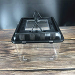 Terrarium Tortue – Boîte d'Alimentation Plastique Transparent - VIVARIUM PRO