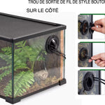 Mini Terrarium Verre – Boîte Élevage Reptiles Verrou Magnétique - VIVARIUM PRO