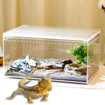 Boîte d'Élevage Reptiles Acrylique – Terrarium Transparent Multifonction - VIVARIUM PRO
