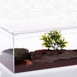 Boîte d'Élevage Reptiles Acrylique – Terrarium Transparent Multifonction - VIVARIUM PRO