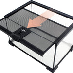 Aquarium Terrarium 2 en 1 – Bac Verre Transparent - VIVARIUM PRO