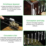 Terrarium Acrylique – Boîte d'Élevage Reptiles Transparent - VIVARIUM PRO