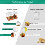 Boîte d'Alimentation Reptiles et Insectes – Terrarium Acrylique - VIVARIUM PRO