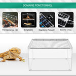 Boîte d'Alimentation Reptiles et Insectes – Terrarium Acrylique - VIVARIUM PRO