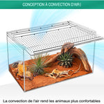 Boîte d'Alimentation Reptiles et Insectes – Terrarium Acrylique - VIVARIUM PRO