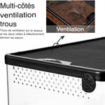 Boîte d'Élevage Reptiles PC Robuste – Terrarium Transparent - VIVARIUM PRO