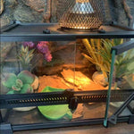 Terrarium Reptiles Verre Trempé avec Double Porte Sécurisée - VIVARIUM PRO