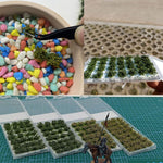 Lot de 56 Touffes d'Herbe Ultra-Réalistes - VIVARIUM PRO