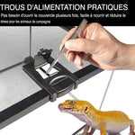Terrarium d'Alimentation Reptiles – Double Porte Magnétique - VIVARIUM PRO