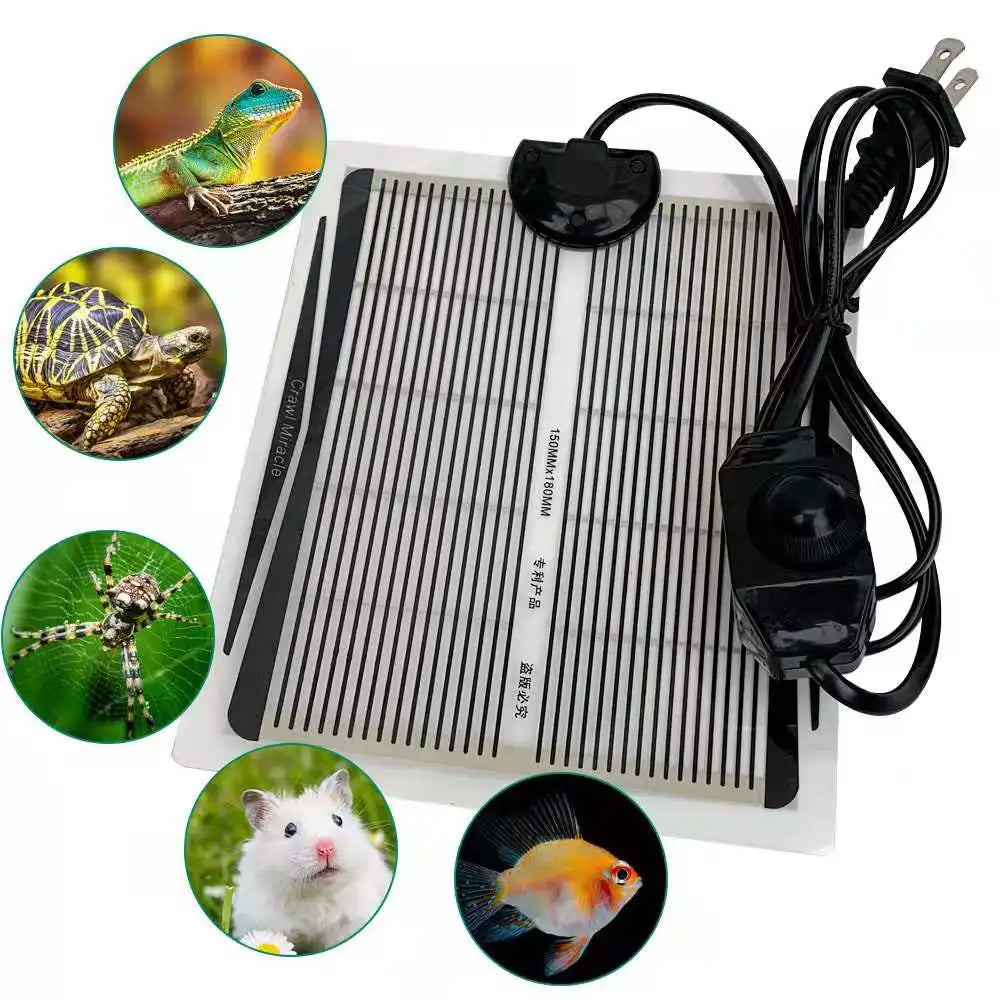 Tapis Chauffant Terrarium Reptiles PVC Température Réglable