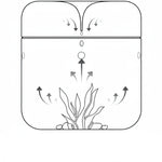 Terrarium Plante en Verre avec Couvercle Anti-Condensation