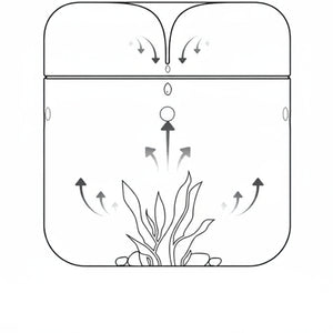 Terrarium Plante en Verre avec Couvercle Anti-Condensation