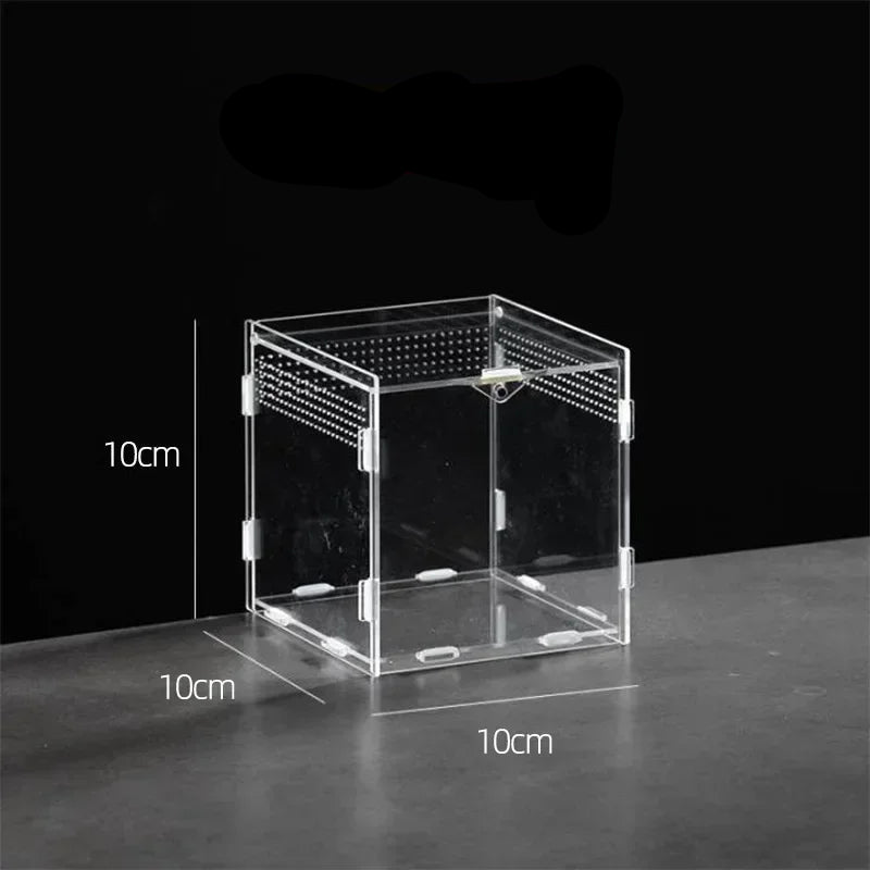 Terrarium Acrylique – Boîte d'Élevage Reptiles Transparent