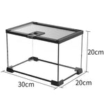 Mini Terrarium Verre – Boîte Élevage Reptiles Verrou Magnétique