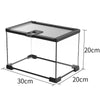 Mini Terrarium Verre – Boîte Élevage Reptiles Verrou Magnétique
