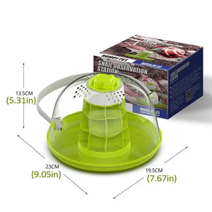 Maison d'Élevage pour Escargots et Reptiles – Boîte d'Alimentation ABS/PC Transparent avec Poignée