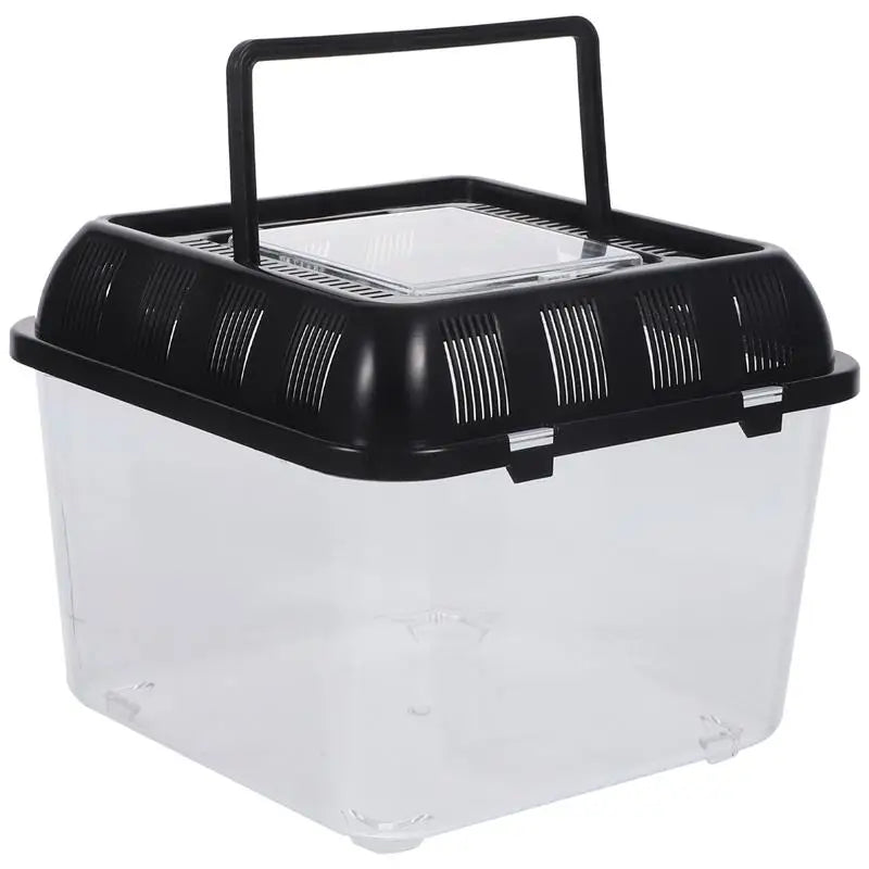Terrarium Tortue – Boîte d'Alimentation Plastique Transparent