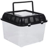 Terrarium Tortue – Boîte d'Alimentation Plastique Transparent