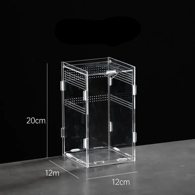 Terrarium Acrylique – Boîte d'Élevage Reptiles Transparent