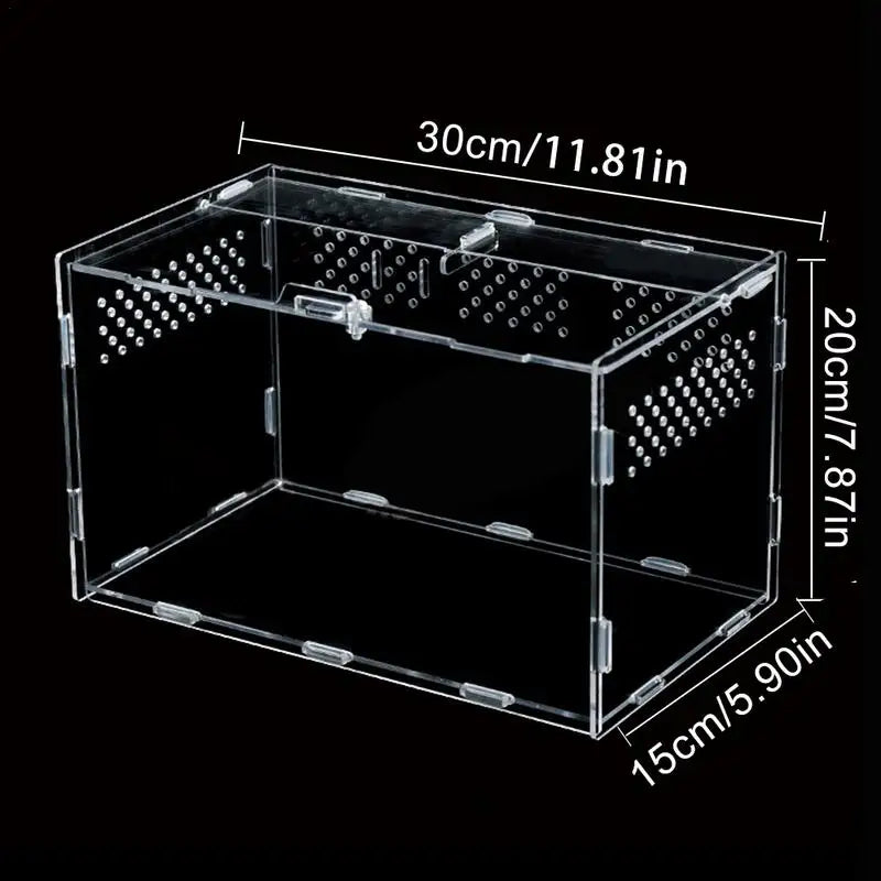 Terrarium Acrylique Transparent pour Reptiles