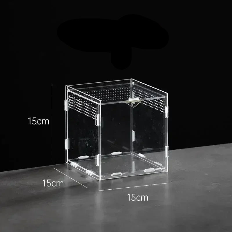 Terrarium Acrylique – Boîte d'Élevage Reptiles Transparent