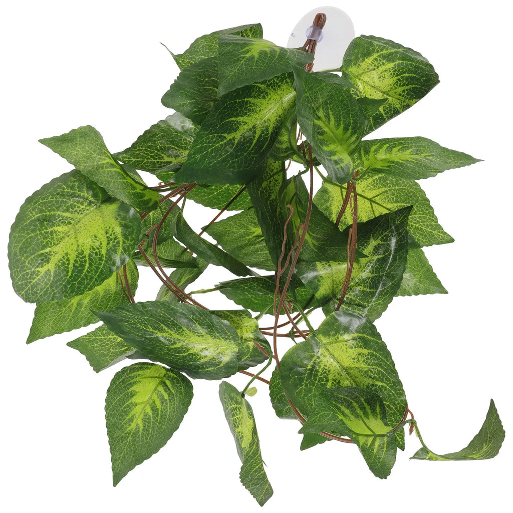 Plante Artificielle Sécuritaire pour Terrarium Reptiles et Aquarium