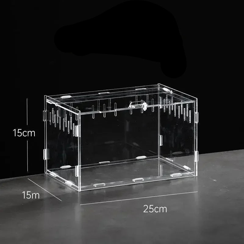 Terrarium Acrylique – Boîte d'Élevage Reptiles Transparent