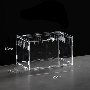Terrarium Acrylique – Boîte d'Élevage Reptiles Transparent