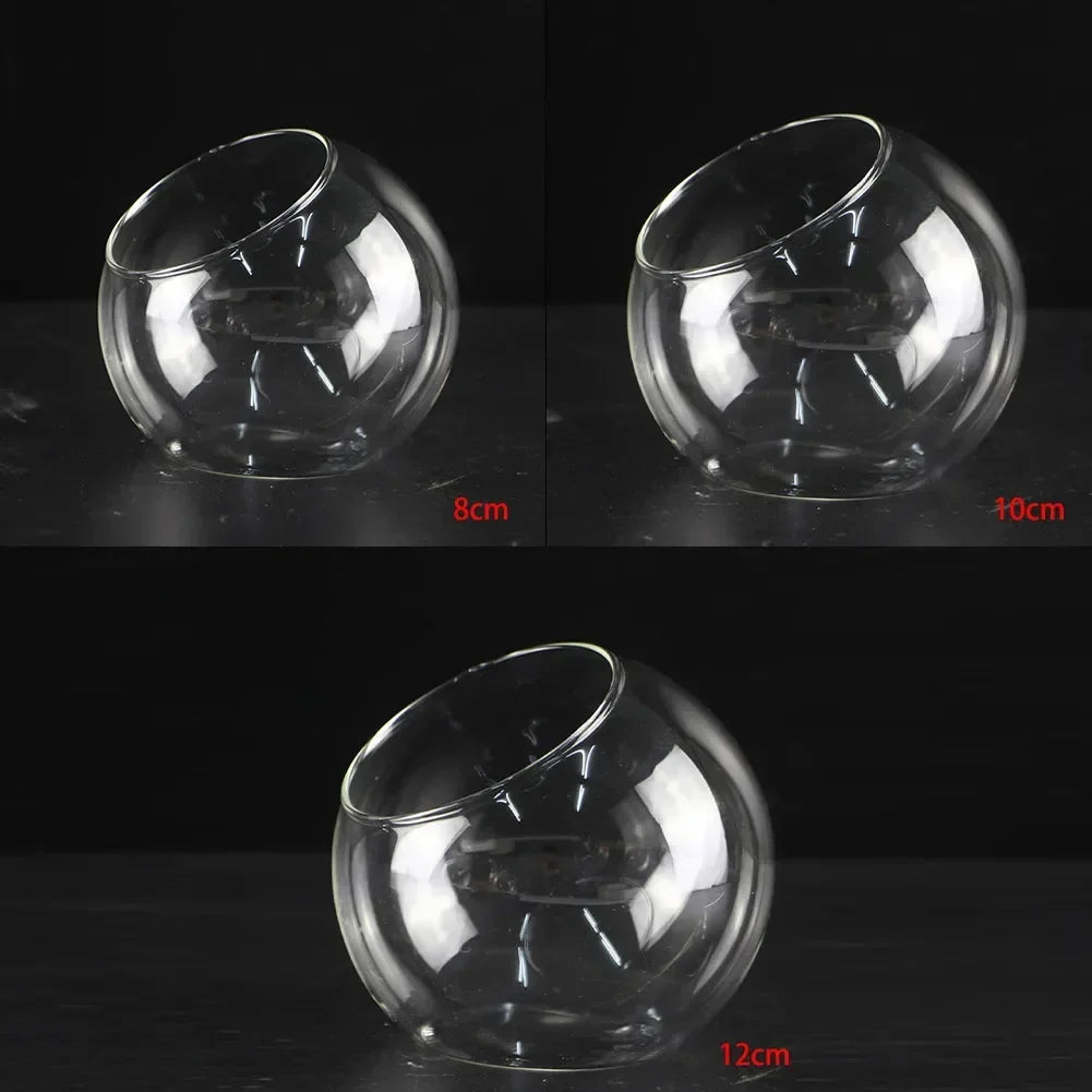 Vase Boules de Verre Borosilicate – Terrarium Moderne Bouche Ouverte - VIVARIUM PRO