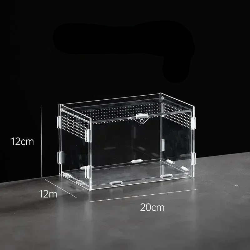 Terrarium Acrylique – Boîte d'Élevage Reptiles Transparent