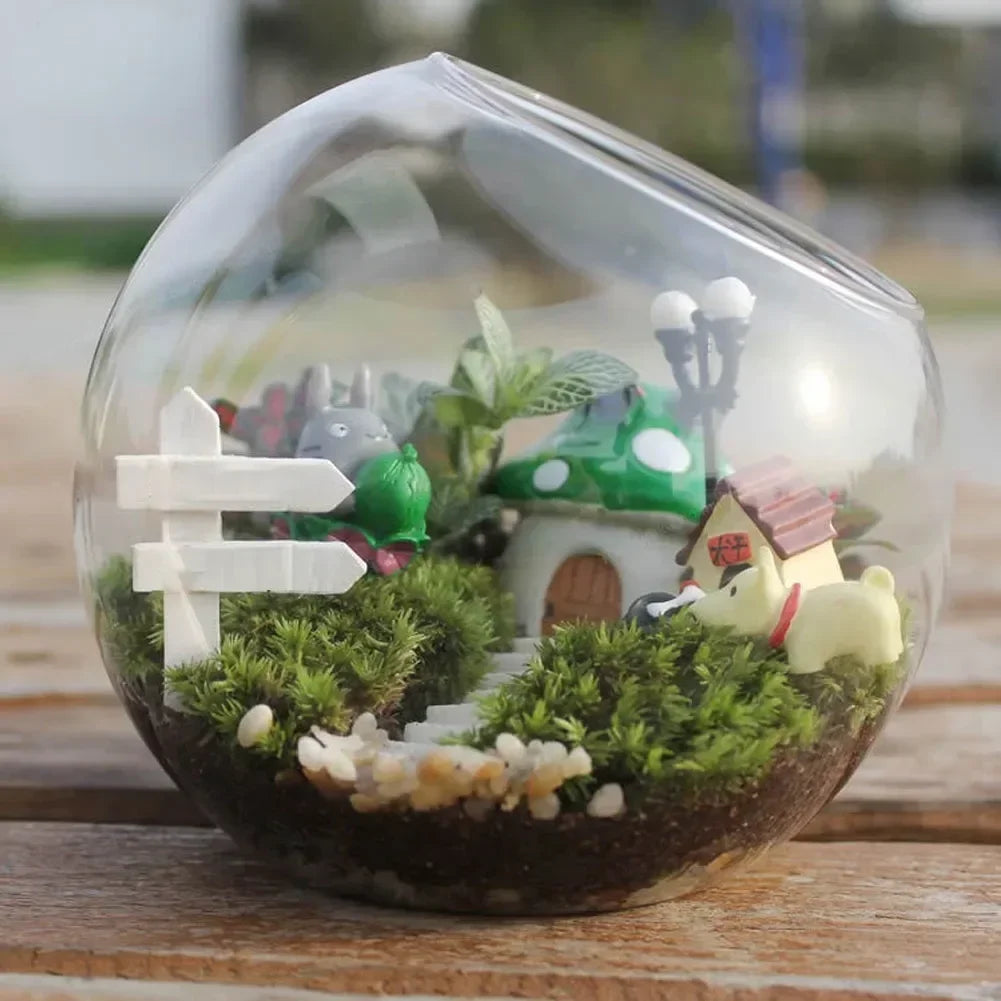 Vase Boules de Verre Borosilicate – Terrarium Moderne Bouche Ouverte - VIVARIUM PRO