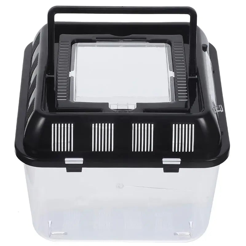 Terrarium Tortue – Boîte d'Alimentation Plastique Transparent