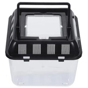 Terrarium Tortue – Boîte d'Alimentation Plastique Transparent