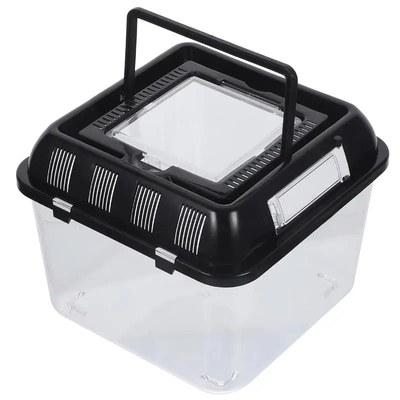 Terrarium Tortue – Boîte d'Alimentation Plastique Transparent