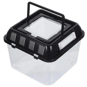 Terrarium Tortue – Boîte d'Alimentation Plastique Transparent