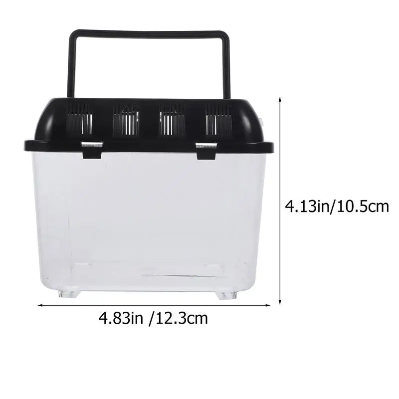 Terrarium Tortue – Boîte d'Alimentation Plastique Transparent