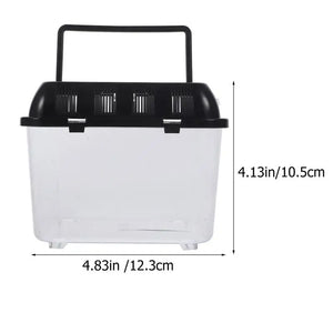Terrarium Tortue – Boîte d'Alimentation Plastique Transparent