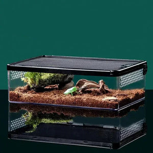 Terrarium Transparent Anti-Évasion pour Reptiles et Amphibiens - VIVARIUM PRO